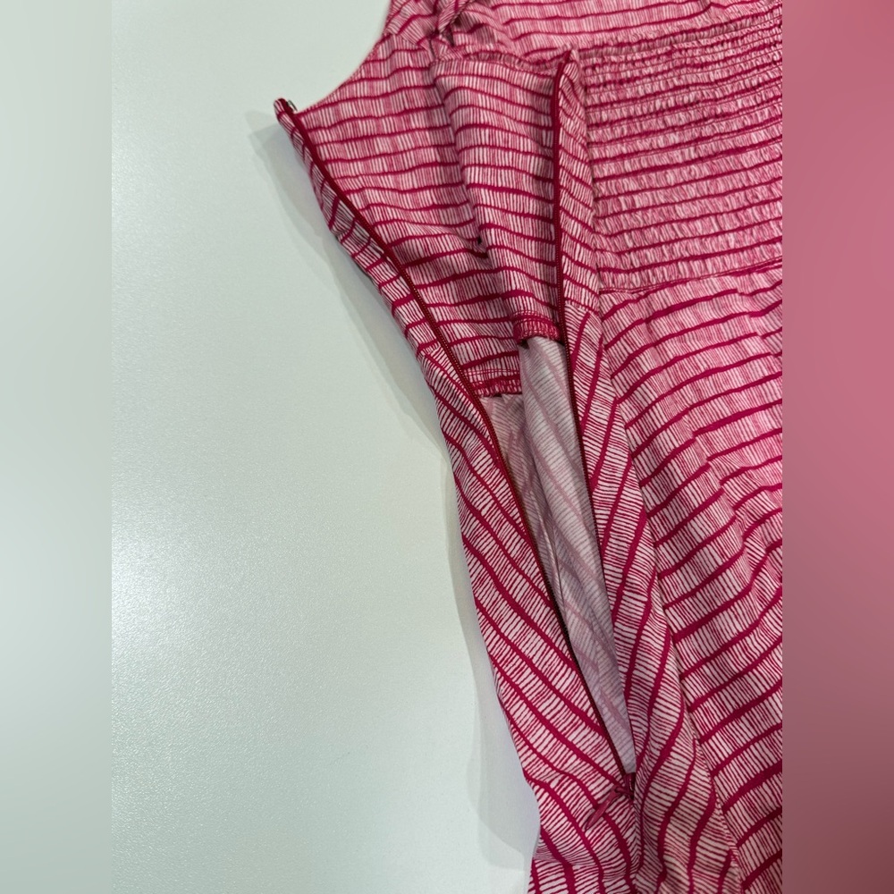 Old Navy Pink Striped Fit & Flare Sundress Mini | A-Line | Size M - Picture 10 of 15